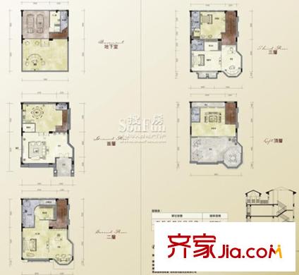 雍雅山莊戶型圖戶型2 5室2廳