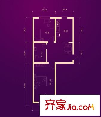 文德樓 2室1廳1衛(wèi)