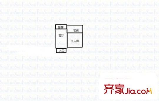 裕發(fā)樓 2室 戶型圖