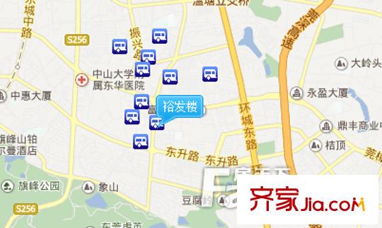 裕發(fā)樓交通圖 