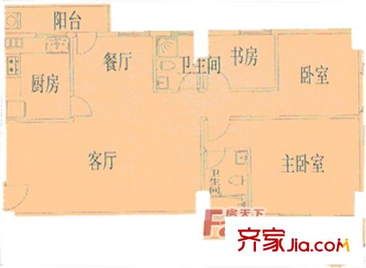 雍雅山莊 戶型2室2廳