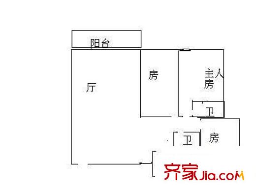 神州大廈 3室 戶型圖