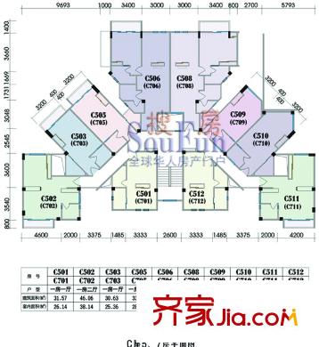 生活會館  戶型圖