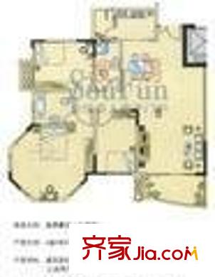 臺達(dá)花園 2室 戶型圖