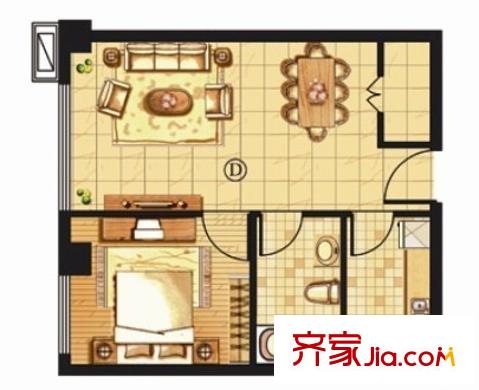 光明路散盤(pán)戶型圖光明路戶型 1室2廳1衛(wèi) 1室2廳1衛(wèi)1廚