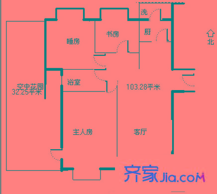 鳳崗永盛大街小區(qū)戶型圖鳳崗鎮(zhèn)私人房 3室 戶型圖 3室2廳1衛(wèi)1廚