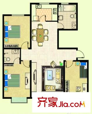 好運廣場 2室 戶型圖