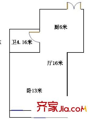 龍升市場(chǎng)  1室  戶(hù)型圖