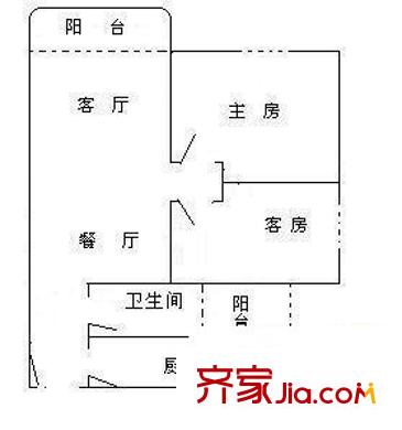 好運(yùn)廣場 3室 戶型圖