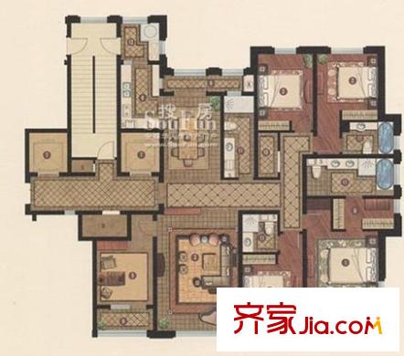 玉蘭花園  4室 戶型圖