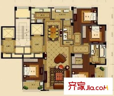 玉蘭花園  5室 戶型圖