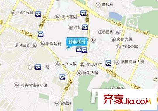 雅泰新村交通圖  