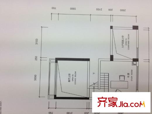玉蘭花園 1室 戶型圖