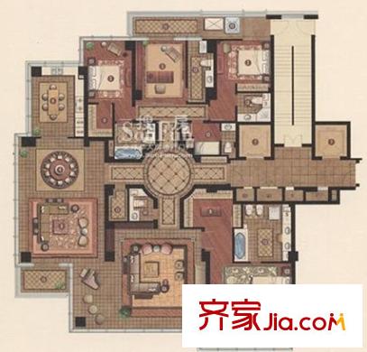 玉蘭花園  4室 戶型圖