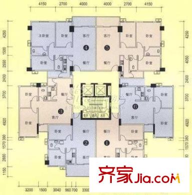 鴻怡花園 4室 戶型圖