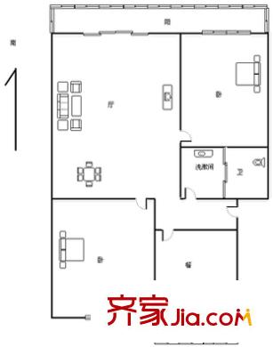 石龍西湖 戶型2室2廳