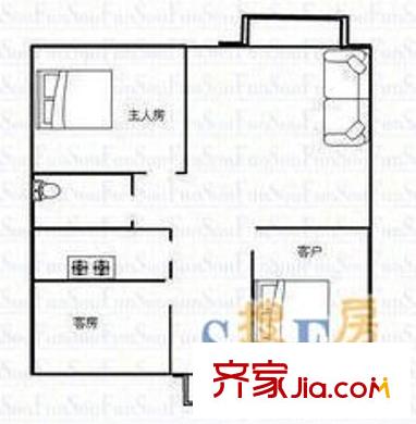 第一教師村 3室 戶型圖