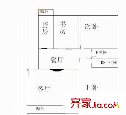 東莞 石龍西湖 戶型3室2廳