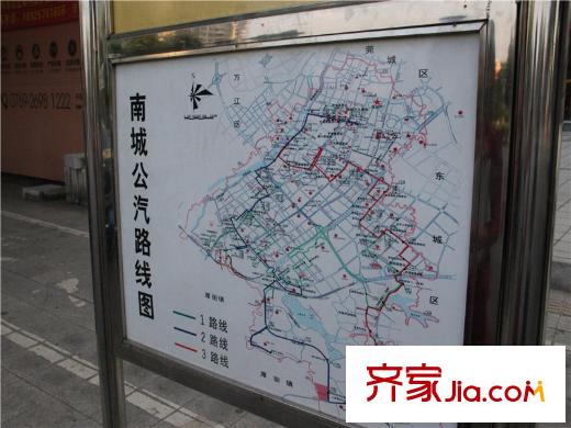 城市立方配套圖距離項(xiàng)目約100米左右的交通圖