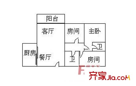 花地新村 3室2廳2衛(wèi)