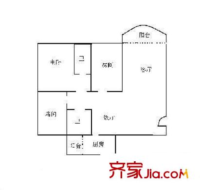宏遠(yuǎn)新村 3室 戶型圖