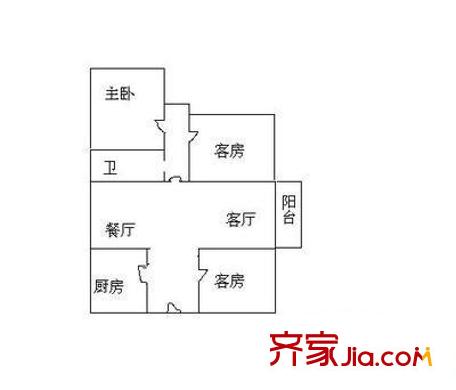 長青東街小區(qū)戶型圖長青東街 3室 戶型圖 3室2廳1衛(wèi)1廚