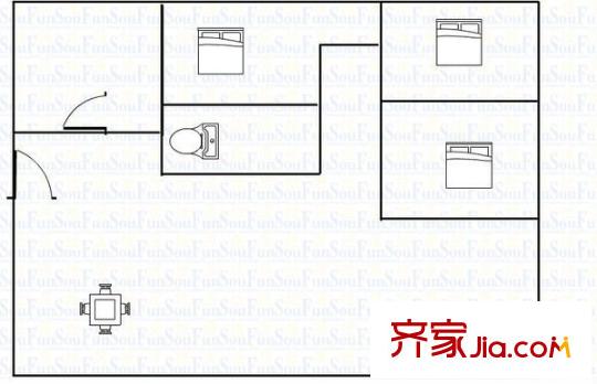 河畔廣場樟木頭戶型圖河畔廣場(樟木頭) 3室 戶型圖 3室2廳2衛(wèi)1廚