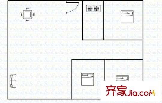 河畔廣場樟木頭戶型圖河畔廣場(樟木頭) 3室 戶型圖 3室2廳2衛(wèi)1廚