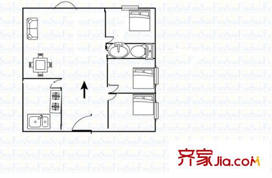 河畔廣場樟木頭戶型圖河畔廣場(樟木頭) 3室 戶型圖 3室3廳3衛(wèi)1廚