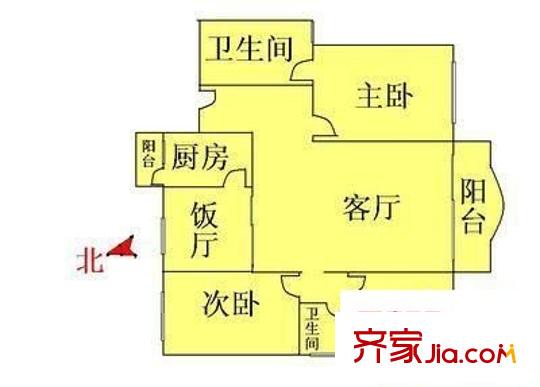 人民銀行宿舍(東城)戶型圖人民銀行宿舍(東城) 4室 戶型圖 4室2廳2衛(wèi)1廚