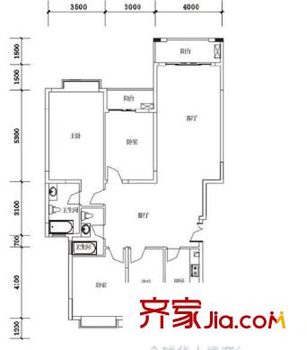 人民銀行宿舍(東城)戶型圖人民銀行宿舍(東城) 4室 戶型圖 4室2廳2衛(wèi)1廚
