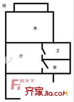 金域中央天璽 2室戶型圖