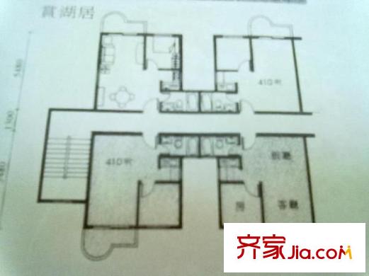歐陸庭苑 1室 戶型圖