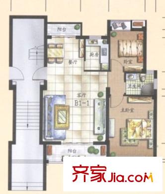 長安長盛新村 2室 戶型圖