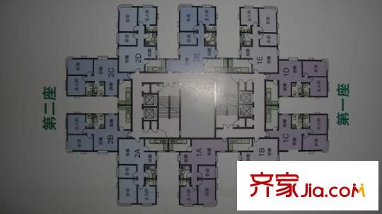歐陸庭苑 2室 戶型圖