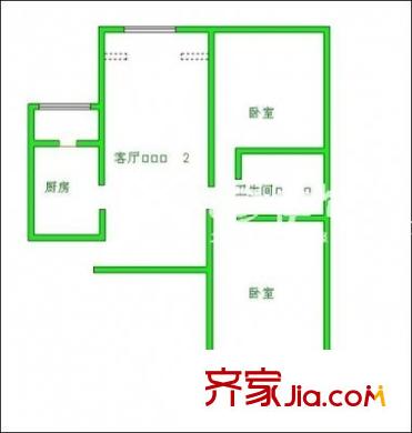 置富廣場 2室 戶型圖