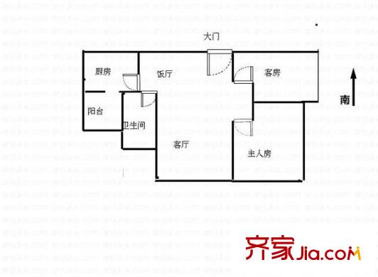 莞都可苑 2室 戶型圖
