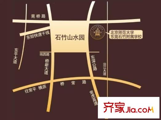 石竹山水園四期交通圖