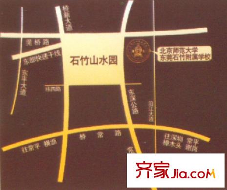石竹山水園四期交通圖