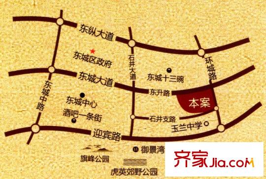 鼎峰尚境交通示意圖