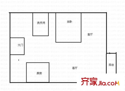 聯(lián)豐苑 3室 戶型圖