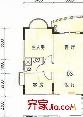 康樂(lè)樓 2室 戶(hù)型圖