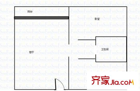 鼎峰卡布斯廣場 2室 戶型圖