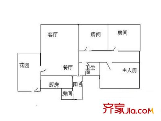 地王廣場二期 3室 戶型圖
