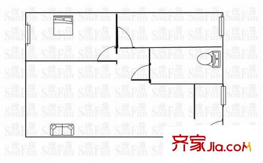 鼎峰卡布斯廣場(chǎng) 2室 戶型圖