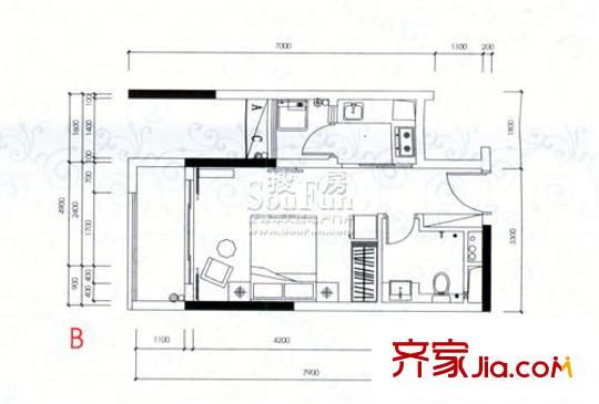 萬科運(yùn)河?xùn)|1號(hào)三期戶型圖