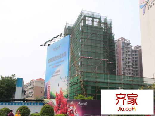 富恒淺水灣實景圖臨街商鋪建設(shè)進度（2013-5-5）