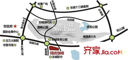 錦繡旗峰交通圖區(qū)位圖