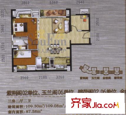 盈豐商住中心  1室   戶型圖