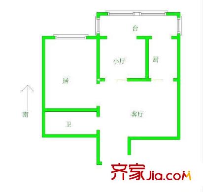 桃園又一居 戶型1室2廳